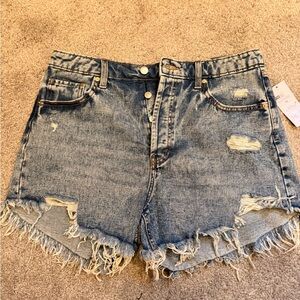 Wild Fable Blue Distressed Jean Shorts